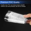 image12 Pack Clear Card Protector 43quot Horizontal Card Sleeve Sooez PVC Card Holder w 3 Lanyard Slots 1 Resealable Zip Durable Waterproof ID Card Pouch Name Tag Badge Holder
