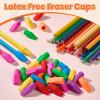 image120 Pack Erasers for Kids Sooez Pencil Top Erasers Eraser Caps Cap Toppers Small Cute Drawing Erasers Classroom Must Have for Teacher ampamp Student Back to School Supplies7 Fresh Colors