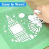 image12quot x 10ft Heat Transfer Vinyl HTV Rolls White Sooez HTV Vinyl for TShirt Iron on Vinyl for Cricut ampamp Silhouette Cameo Easy to Cut ampamp Weed for DIY Heat Vinyl Design