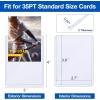 image200 Topload Card Holder and 200 Clear Sleeves Sooez 35 PT Topload Card Protectors 3quot x 4quot Hard Plastic Card Sleeves Baseball Card Protector Rigid Toploading Card Case for Collectible Trading Cards32 Topload