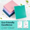 imageBinderX Extra Durable 3 Ring Binder Round Rings 1 Inch Binder Fits 175 Sheets of 85x11 Paper Customizable View Cover with Inside Pockets Cute 1quot Binders 1 Inch Binders 3 Ring PinkOlive Green