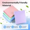 imageBinderX Extra Durable 3 Ring Binder Round Rings 1 Inch Binder Fits 175 Sheets of 85x11 Paper Customizable View Cover with Inside Pockets Cute 1quot Binders 1 Inch Binders 3 Ring PinkLight Green