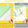 imagePermanent Vinyl for Cricut Machines 50Pack 12quotx12quot  40 Adhesive Vinyl Matte ampamp Glossy  10 Transfer Tapes 1 Scraper Waterproof Outdoor for All Cutting Machine Perfect for Home Party DecorYellow