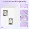 imageSooez 100 Envelopes Money Saving Challenge Savings Challenges Book with Envelopes ampamp Challenge Tracker Motivational Process to Save 5050 Money Saving Binder 100 Pocket PreNumbered PurpleGreen