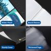 imageSooez 18Pocket Binder with Plastic Sleeves 85x11 Heavy Duty Art Portfolio Folder with Clear Sheet Protectors Display 36 Pages Presentation Book for Artwork Document OrganizerBlue