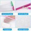 imageSooez 20 Pack Mesh Zipper Pouch with Label Pocket Plastic Zip File Folders Letter Size A4 Zipper Document Bag for Teacher School Office Supplies Classroom Organization Board Game StorageBlack14 Pack