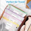 imageSooez 20 Pack Mesh Zipper Pouch with Label Pocket Plastic Zip File Folders Letter Size A4 Zipper Document Bag for Teacher School Office Supplies Classroom Organization Board Game StorageBlack32 Pack