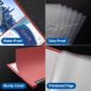 imageSooez 30Pocket Binder with Plastic Sleeves 9x12 Heavy Duty Art Portfolio Folder with Clear Sheet Protectors Display 60 Pages Presentation Book for Artwork Document Organizer Binder  4 PackRuby