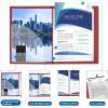 imageSooez 30Pocket Binder with Plastic Sleeves 9x12 Heavy Duty Art Portfolio Folder with Clear Sheet Protectors Display 60 Pages Presentation Book for Artwork Document Organizer Binder  4 PackRuby