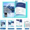 imageSooez 30Pocket Binder with Plastic Sleeves 9x12 Heavy Duty Art Portfolio Folder with Clear Sheet Protectors Display 60 Pages Presentation Book for Artwork Document Organizer Binder  4 PackAqua