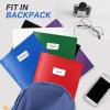 imageSooez 6 Pack Folders with Pockets 3 Hole Punched Plastic Pockets Folders for 3 Ring Binder with Labels Heavy Duty 2Pocket Binder Folder for Document Colored File Folders Letter SizeDeep