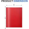 imageSooez 6 Pack Folders with Pockets 3 Hole Punched Plastic Pockets Folders for 3 Ring Binder with Labels Heavy Duty Binder Folder 2Pocket Folder for Document Colored File Folders Letter SizeDeep