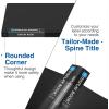 imageSooez Art Portfolio 9x12 24 Pockets with 24 Black Paper Binder with Plastic Sleeves Display 48 Pages Presentation Book for Artwork Folders Binder for Office SchoolGreen
