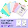 imageSooez BinderX Extra Durable 3 Inch 3 Ring Binder DRing Large Binder Holds 670 Sheets of 85x11 Paper Customizable View Cover with Inside Pockets Heavy Duty 3 Ring Binder for School Olive GreenLight Green