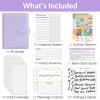 imageSooez Budget Binder with Money Saving Challenge Money Saving Binder with Cash Envelopes Expense Sheets Challenge Tracker ampamp Category Labels Envelope Savings Challenges Book for Home Office SchoolA Purple