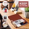imageSooez Clipboard with Storage High Capacity Nursing Clip Board 85 x 11 with Pen Holder ampamp Low Profile Clip Plastic Clipboards Case Box Teacher Must Haves School Office SuppliesLetter Size A4Claret
