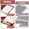 imageSooez Clipboard with Storage High Capacity Nursing Clip Board 85 x 11 with Pen Holder ampamp Low Profile Clip Plastic Clipboards Case Box Teacher Must Haves School Office SuppliesLetter Size A4Claret