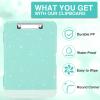 imageSooez Clipboard with Storage High Capacity Nursing Clip Board 85 x 11 with Pen Holder ampamp Low Profile Clip Plastic Clipboards Case Box Teacher Must Haves School Office SuppliesLetter Size A4Glitter Turquoise