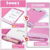 imageSooez Clipboard with Storage High Capacity Nursing Clip Board 85 x 11 with Pen Holder ampamp Low Profile Clip Plastic Clipboards Case Box Teacher Must Haves School Office SuppliesLetter Size A4Rose Pink
