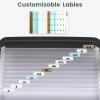 imageSooez Heavy Duty Accordion File Organizer with Hidden Handle Portable 12 Pockets Expanding File Folders Cloth Monthly Bills Receipt Organizer for LetterA4 School Classroom Home ampamp Office SuppliesNavy Blue