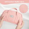 imageSooez Large Pencil Case Pouch Extra Big Pencil Bag with 5 Compartments Pen Case Wide Opening Soft Corduroy Pen Bag Organizer with Zipper Cute Aesthetic School Supplies for Teen Girls PinkCoral