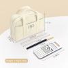 imageSooez Large Pencil Case Pouch Extra Big Pencil Bag with 5 Compartments Pen Case Wide Opening Soft Corduroy Pen Bag Organizer with Zipper Cute Aesthetic School Supplies for Teen Girls PinkLilac