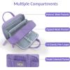 imageSooez Large Pencil Case Pouch Extra Big Pencil Bag with 5 Compartments Pen Case Wide Opening Soft Corduroy Pen Bag Organizer with Zipper Cute Aesthetic School Supplies for Teen Girls PinkPurple