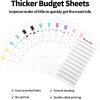 imageSooez Money Organizer for Cash A6 Budget Binder with Zipper Envelopes Rose Gold Sticky Labels ampamp Extra Thick Expense Sheets Money Saving Binder Budget Book with Cash Envelopes for BudgetingYellowA Yellow