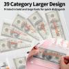 imageSooez Money Organizer for Cash A6 Budget Binder with Zipper Envelopes Rose Gold Sticky Labels ampamp Extra Thick Expense Sheets Money Saving Binder Budget Book with Cash Envelopes for BudgetingYellowA Yellow