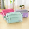 imageSooez Original High Capacity Pencil Case Big Pencil Bag Pouch Box Organizer Pen Case Portable Journaling Supplies with Easy Grip Handle ampamp Loop Aesthetic Supply for Girls Adults Mint GreenMint Green