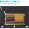 imageSooez Pencil Pouch for 3 Ring Binder 2 Pack Fabric Binder Pouch with 2 Pockets Pencil Bags with Zipper and Reinforced Grommets Pencil Cases for BinderPurple  Pink