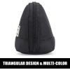 imageSooez WideOpening Pencil Pen Case Lightweight ampamp Spacious Pencil Bag Pouch Box Organizer Aesthetic Supply with Triangular Design for Adults GreyBlack
