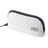 imageSooez WideOpening Pencil Pen Case Lightweight ampamp Spacious Pencil Bag Pouch Box Organizer Aesthetic Supply with Triangular Design for Adults GreyWhite
