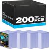 image200 Topload Card Holder and 200 Clear Sleeves Sooez 35 PT Topload Card Protectors 3quot x 4quot Hard Plastic Card Sleeves Baseball Card Protector Rigid Toploading Card Case for Collectible Trading Cards200 Topload