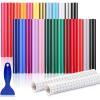 imagePermanent Vinyl for Cricut Machines 50Pack 12quotx12quot  40 Adhesive Vinyl Matte ampamp Glossy  10 Transfer Tapes 1 Scraper Waterproof Outdoor for All Cutting Machine Perfect for Home Party Decor26 Multicolor