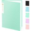 imageSooez 18Pocket Binder with Plastic Sleeves 85x11 Heavy Duty Art Portfolio Folder with Clear Sheet Protectors Display 36 Pages Presentation Book for Artwork Document OrganizerGreen