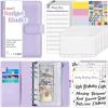 imageSooez Budget Binder with Money Saving Challenge Money Saving Binder with Cash Envelopes Expense Sheets Challenge Tracker ampamp Category Labels Envelope Savings Challenges Book for Home Office SchoolA Purple