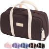 imageSooez Large Pencil Case Pouch Extra Big Pencil Bag with 5 Compartments Pen Case Wide Opening Soft Corduroy Pen Bag Organizer with Zipper Cute Aesthetic School Supplies for Teen Girls PinkBrown with Beige Handle