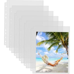 imageSooez 30 Pack 4x6 Photo Sleeves for 3 Ring Binder 180 Pictures Heavy Duty Plastic Album Refill Pages Clear Archival Sheets 85x118x10