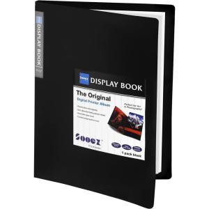imageSooez 30Pocket Binder with Plastic Sleeves 9x12 Heavy Duty Art Portfolio Folder with Clear Sheet Protectors Display 60 Pages Presentation Book for Artwork Document Organizer Binder  4 PackBlack
