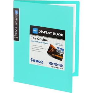 imageSooez 30Pocket Binder with Plastic Sleeves 9x12 Heavy Duty Art Portfolio Folder with Clear Sheet Protectors Display 60 Pages Presentation Book for Artwork Document Organizer Binder  4 PackAqua