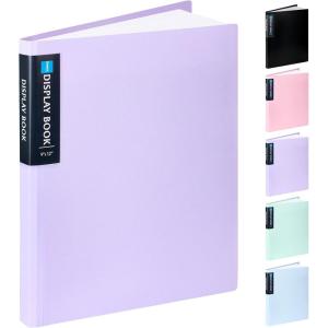 imageSooez Art Portfolio 9quotx12quot 40 Pockets Large Display Folder with 80 Pages Heavy Duty Presentation Book with Clear Sheet Protectors for Artwork Document Organizer BinderLavender