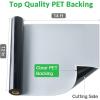 image12quot x 14FT White Vinyl  Glossy White Permanent Vinyl with PET Backing Easier Weed Never Residue Permanent Adhesive for Cutting Machine Party Decoration Car Decal Signs ScrapbookingMatte Black