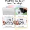 image12quot x 14FT White Vinyl  Glossy White Permanent Vinyl with PET Backing Easier Weed Never Residue Permanent Adhesive for Cutting Machine Party Decoration Car Decal Signs ScrapbookingMulticolor