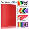 imageSooez 7 Pack Folders with Pockets 2 Pocket Folders with Extra Labels Plastic Folder with Pockets Heavy Duty File Folder Bulk School Business Office Filing SuppliesBright Rainbow
