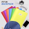 imageSooez 7 Pack Folders with Pockets 2 Pocket Folders with Extra Labels Plastic Folder with Pockets Heavy Duty File Folder Bulk School Business Office Filing SuppliesDark Blue
