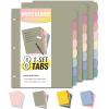 imageSooez 8 Tabs LongLasting Plastic Write ampamp Erase Large Tabs Dividers for 3 Ring Binder Aesthetic Cute Pastel Binder Dividers for Student Teacher Office Home Organizers 1 Set Pastel ColorDusty Color