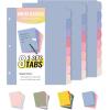 imageSooez 8 Tabs LongLasting Plastic Write ampamp Erase Large Tabs Dividers for 3 Ring Binder Aesthetic Cute Pastel Binder Dividers for Student Teacher Office Home Organizers 1 Set Pastel ColorMuted