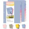 imageSooez 8 Tabs LongLasting Plastic Write ampamp Erase Large Tabs Dividers for 3 Ring Binder Aesthetic Cute Pastel Binder Dividers for Student Teacher Office Home Organizers 1 Set Pastel ColorMuted