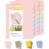 imageSooez 8 Tabs LongLasting Plastic Write ampamp Erase Large Tabs Dividers for 3 Ring Binder Aesthetic Cute Pastel Binder Dividers for Student Teacher Office Home Organizers 1 Set Pastel ColorPastel Color